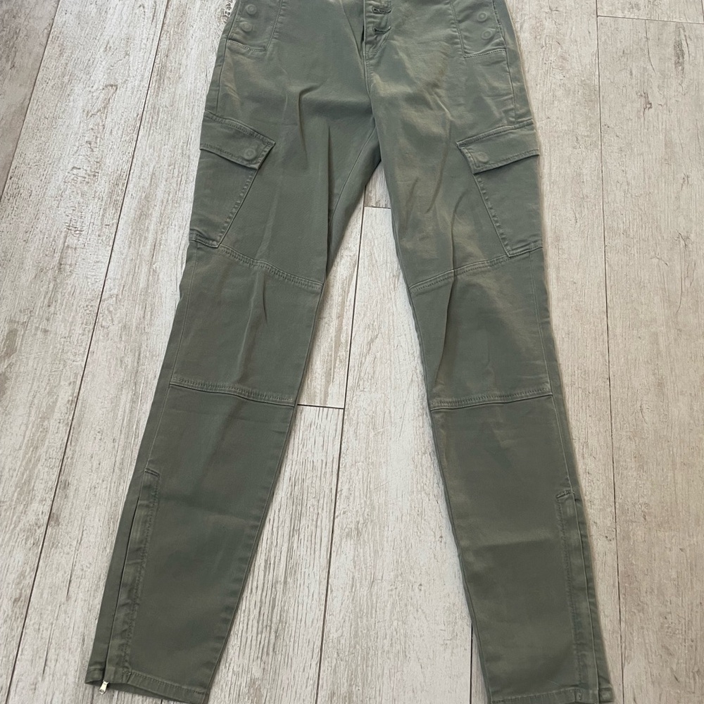 J Brand Green Cargo Pants Slim Fit - Size 26 - Picture 6 of 6